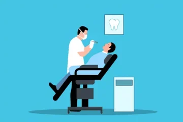 dentist and patient in chair exam graphic 2