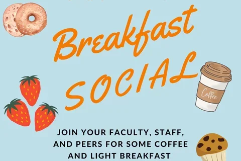 A graphic for the UCLA Nursing Breakfast Social