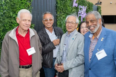 Five UCLA School of Dentistry alumni, smiling