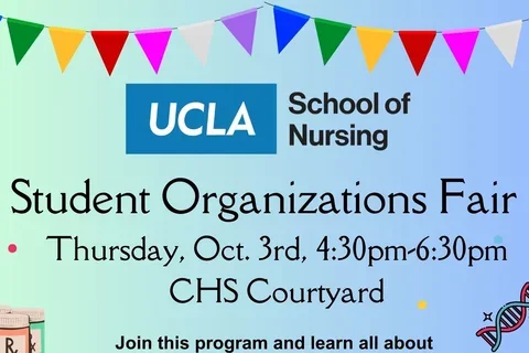 A graphic for the School of Nursing's Student Organization Fair