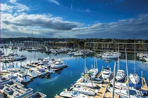Marina Del Rey Boat Dock 
