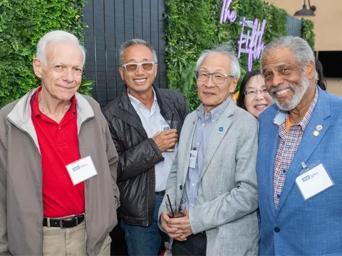 Five UCLA School of Dentistry alumni, smiling